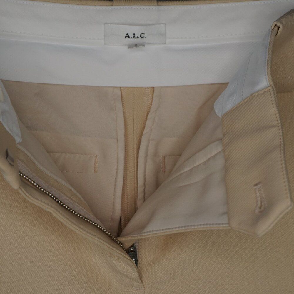 A.L.C. Women's Pants Kennedy Flat Front Trousers in Sheer Bliss Tan size 2 $495 - Picture 14 of 16
